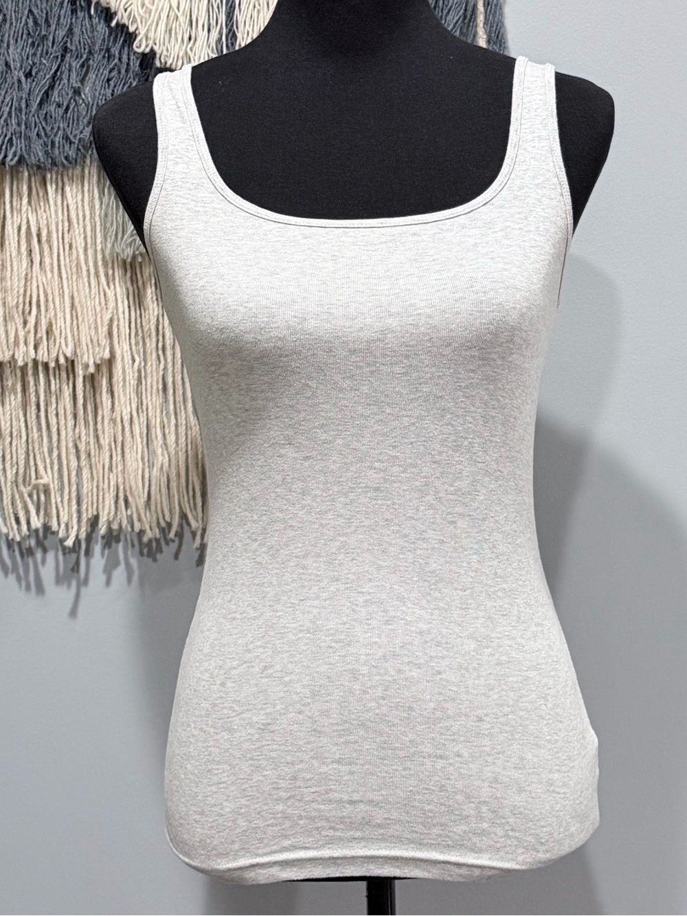 Vineyard Vines Cotton Tank Top Gray XXS Layering Basic Sleeveless Stretch